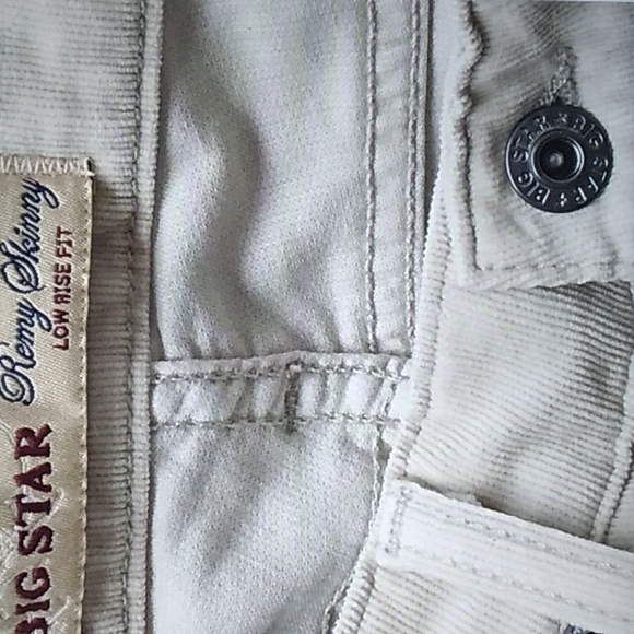 πBIG STAR β Off White Remy Skinny low-rise fit 24 Long - Picture 6 of 16